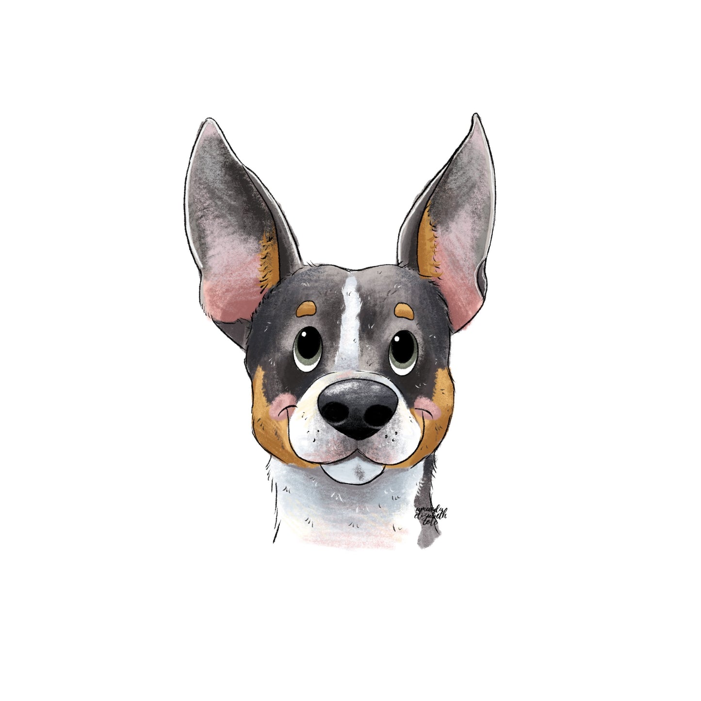 Headshot Pet Illustration (DIGITAL)